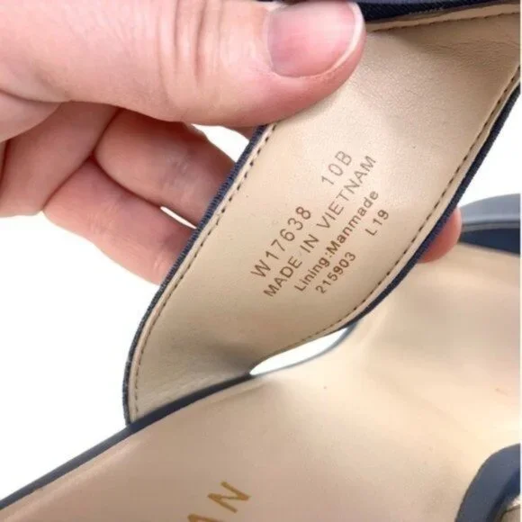 Cole Haan Grand Sense Cloud Feel Espadrille Wedge Heels in Blue - Picture 5 of 6